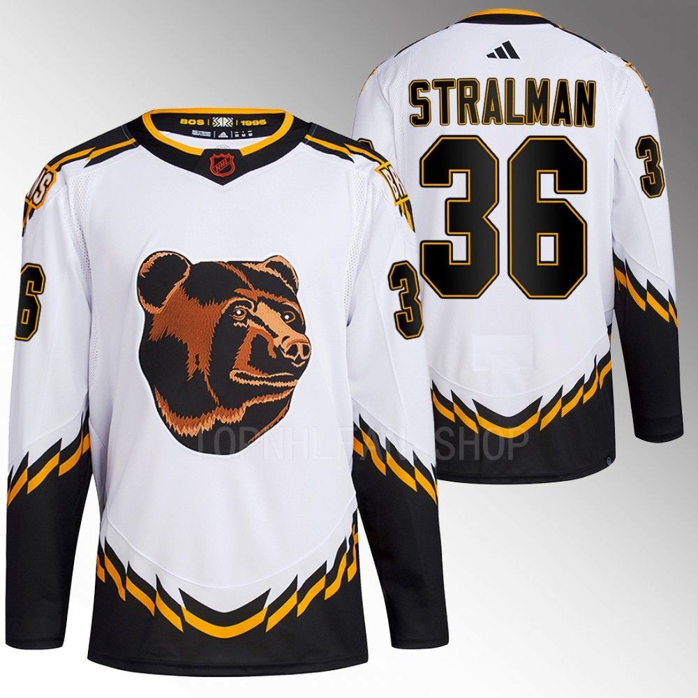 Anton Stralman 2022 Boston Bruins White Reverse Retro 2.0 Authentic Primegreen Jersey Stitched