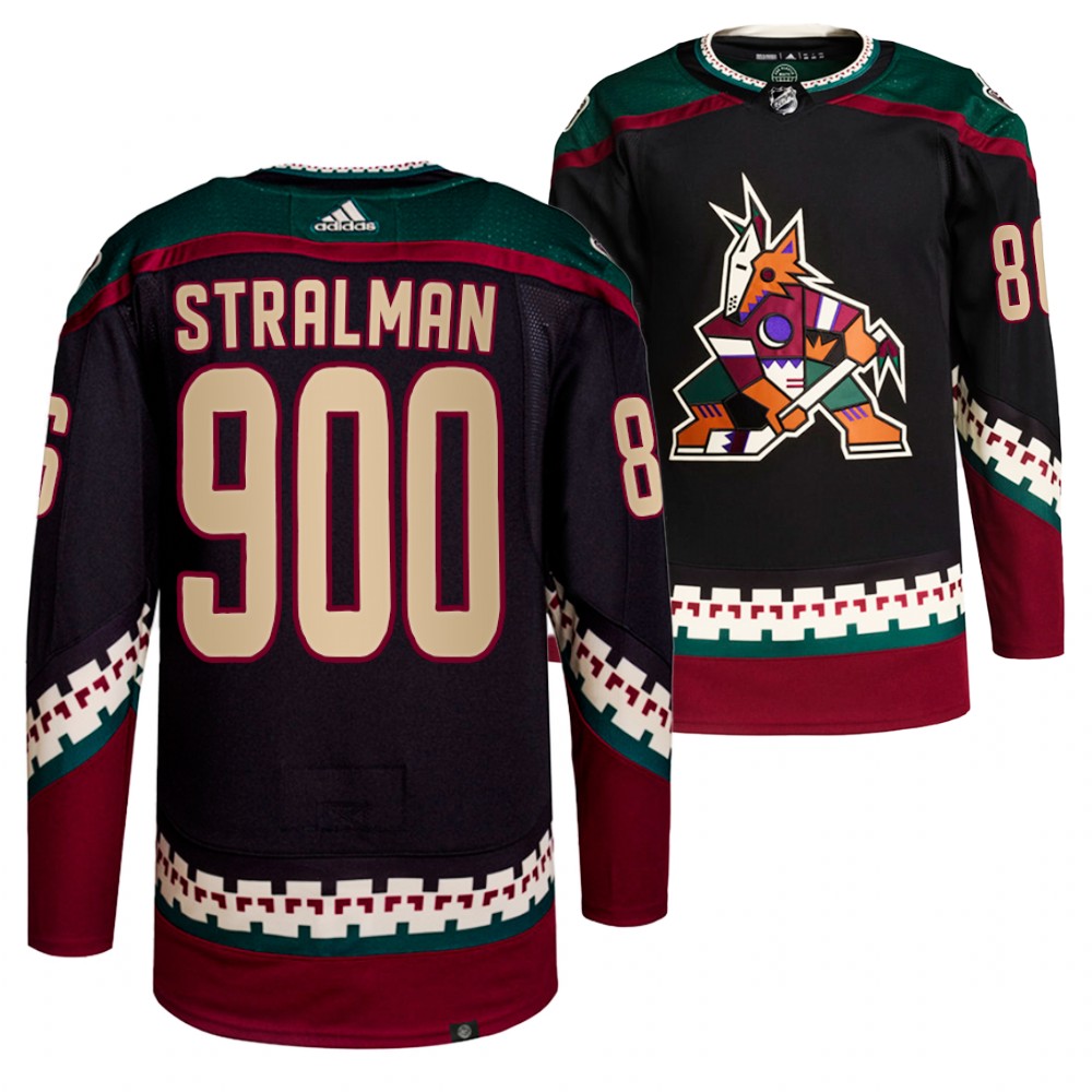 Anton Stralman Arizona Coyotes Black 900 Career Games Jersey Commemorative Edition