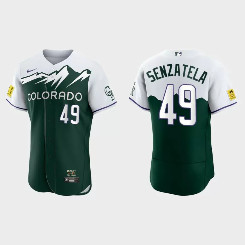 Antonio Senzatela Colorado Rockies 2022 City Connect Authentic Jersey – Green