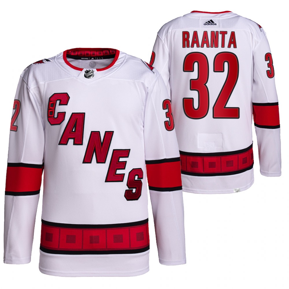 Antti Raanta 2021-22 Carolina Hurricanes White Authentic Pro Away Jersey