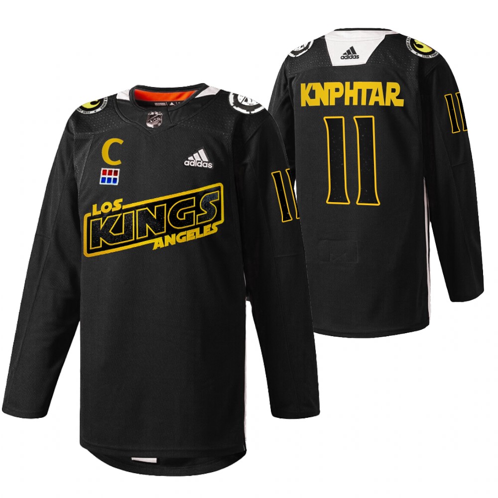 Anze Kopitar Kings Star Wars Night Jersey Black Warmup