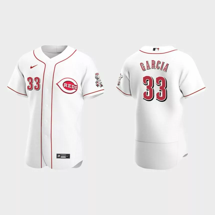 Aramis Garcia Cincinnati Reds Authentic Home Jersey – White
