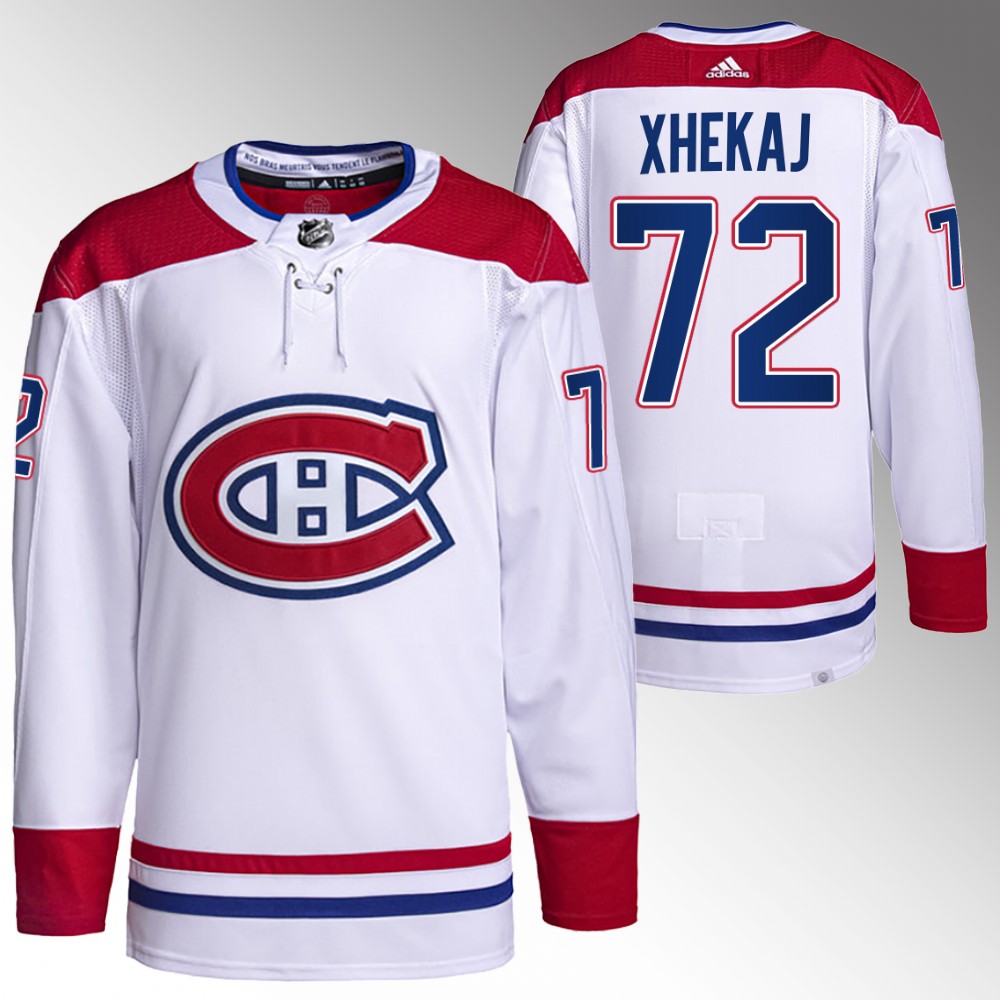 Arber Xhekaj Montreal Canadiens White Primegreen Away Jersey