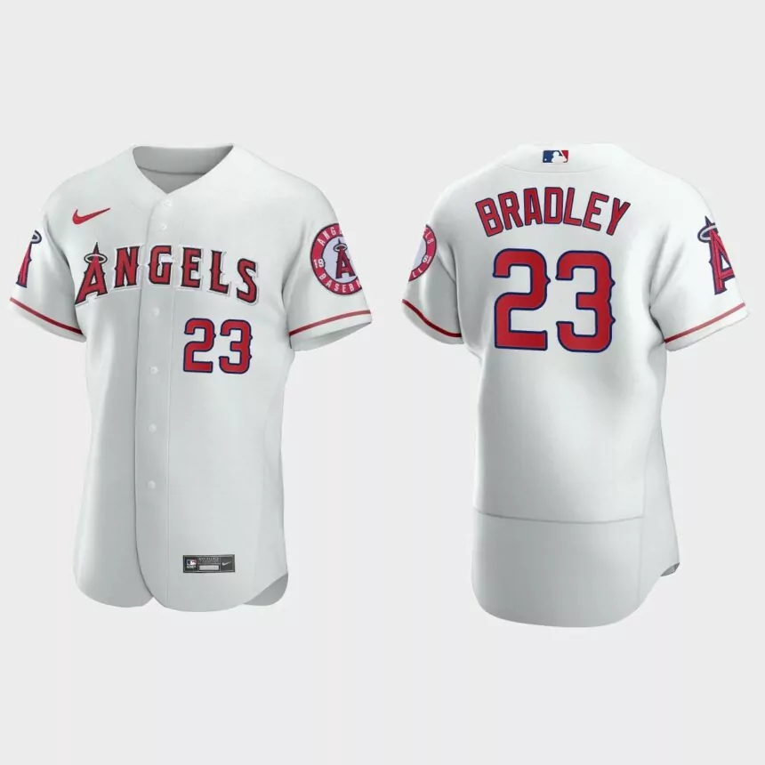 Archie Bradley Los Angeles Angels Authentic Home Jersey – White