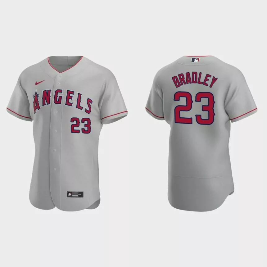 Archie Bradley Los Angeles Angels Authentic Road Jersey – Gray
