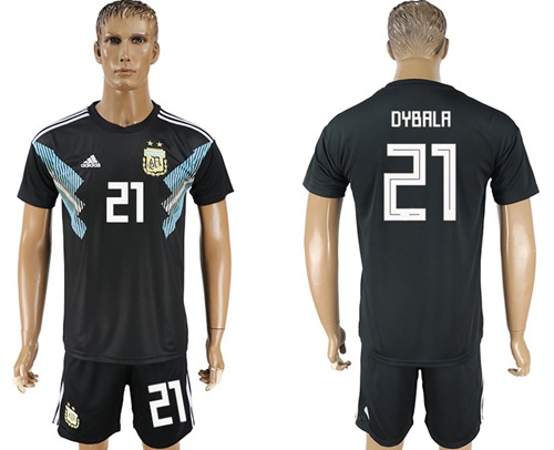 Argentina #21 Dybala Away Soccer Country Jersey