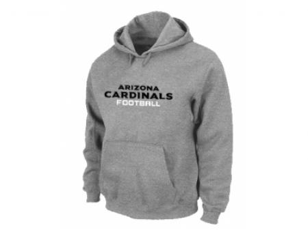 Arizona Cardinals Authentic font Pullover Hoodie Grey
