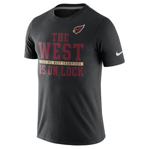 Arizona Cardinals Nike Black 2015 NFC West Division Champions T-Shirt
