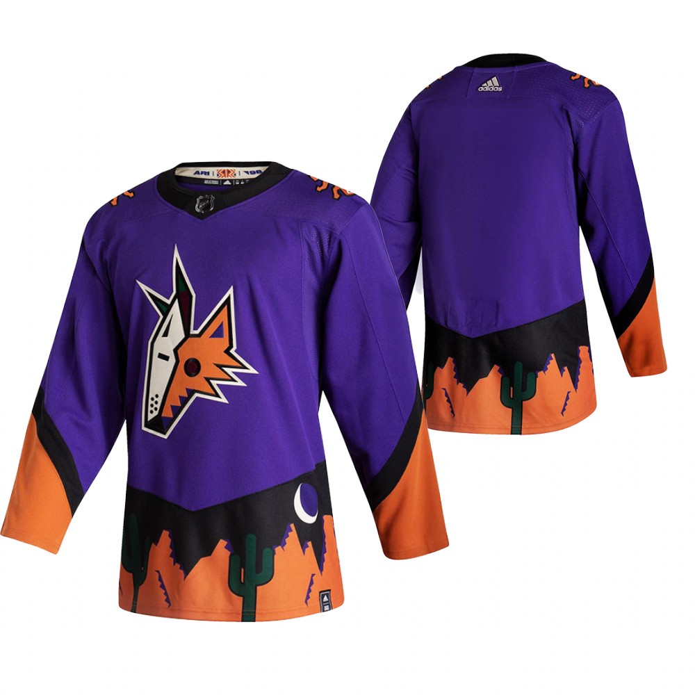 Arizona Coyotes 2021 Reverse Retro Blank Purple Jersey Special Edition Authentic