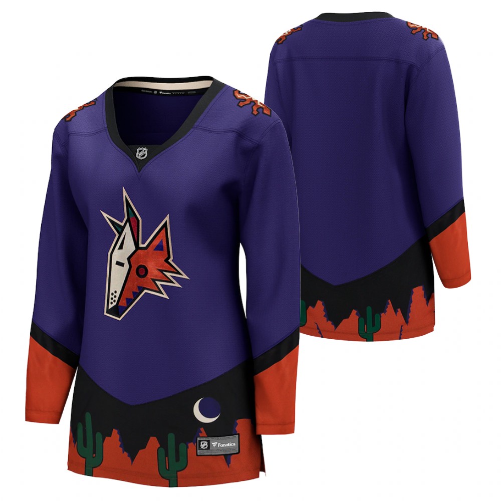Arizona Coyotes 2021 Special Edition Purple Women Jersey Retro