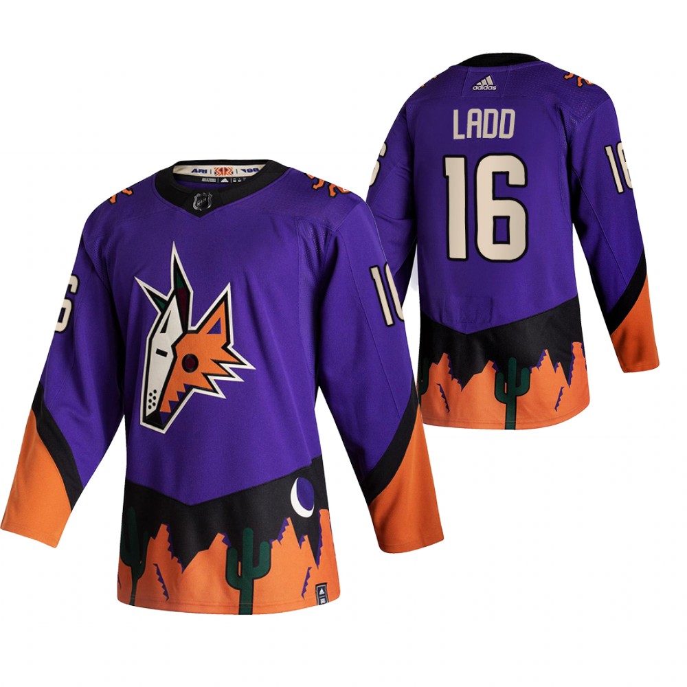 Arizona Coyotes Andrew Ladd Purple 2021 Reverse Retro Special Edition Jersey