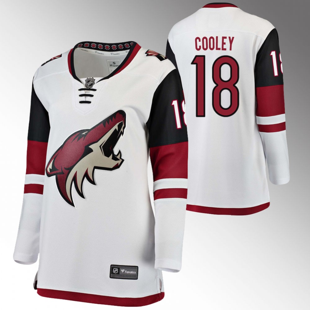 Arizona Coyotes Logan Cooley Women White Away Jersey