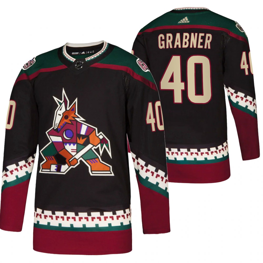 Arizona Coyotes Michael Grabner 2020-21 Throwback Kachina Away Black Jersey