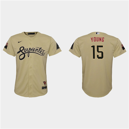 Arizona Diamondbacks #15 Andrew Young Youth Nike 2021 City Connect MLB Jersey Gold