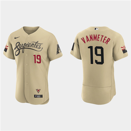 Arizona Diamondbacks #19 Josh Vanmeter Men's Nike 2021 City Connect Authentic MLB Jersey Gold