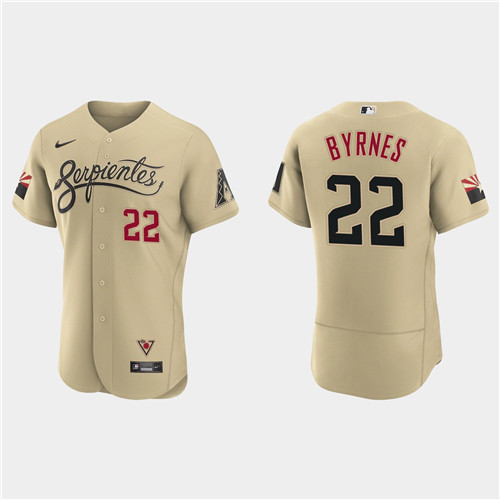Arizona Diamondbacks #22 Eric Byrnes Men's Nike 2021 City Connect Authentic MLB Jersey Gold