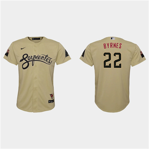 Arizona Diamondbacks #22 Eric Byrnes Youth Nike 2021 City Connect MLB Jersey Gold