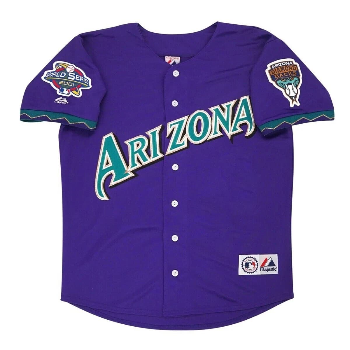 Arizona Diamondbacks 2001 World Series Alt Purple Men's Jersey