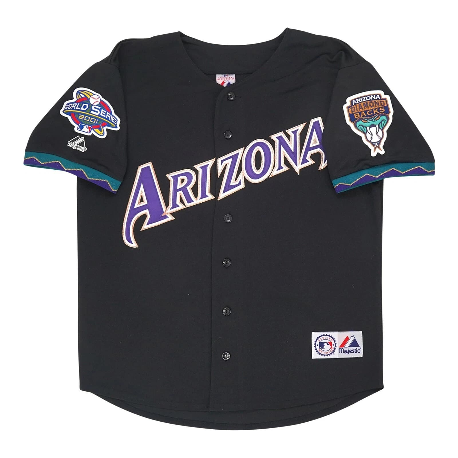 Arizona Diamondbacks 2001 World Series Men's Alt Black Jersey