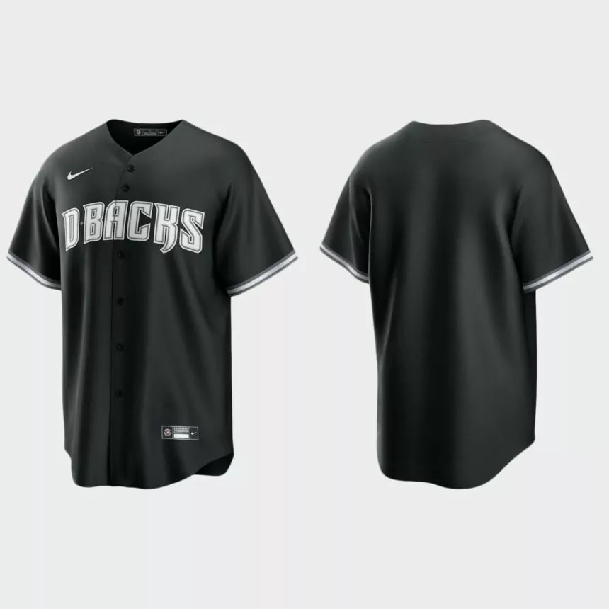 Arizona Diamondbacks 2021 All Black Fashion Replica Jersey – Black White.jpg