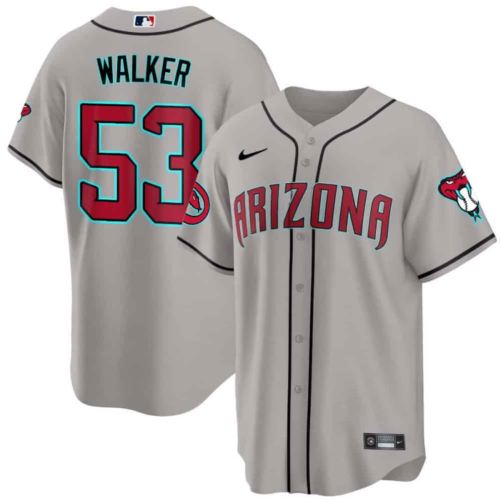 Arizona Diamondbacks 2024 Cool Base  baseball Jersey – All Stitched  Gray Road #53 Christian Walker
