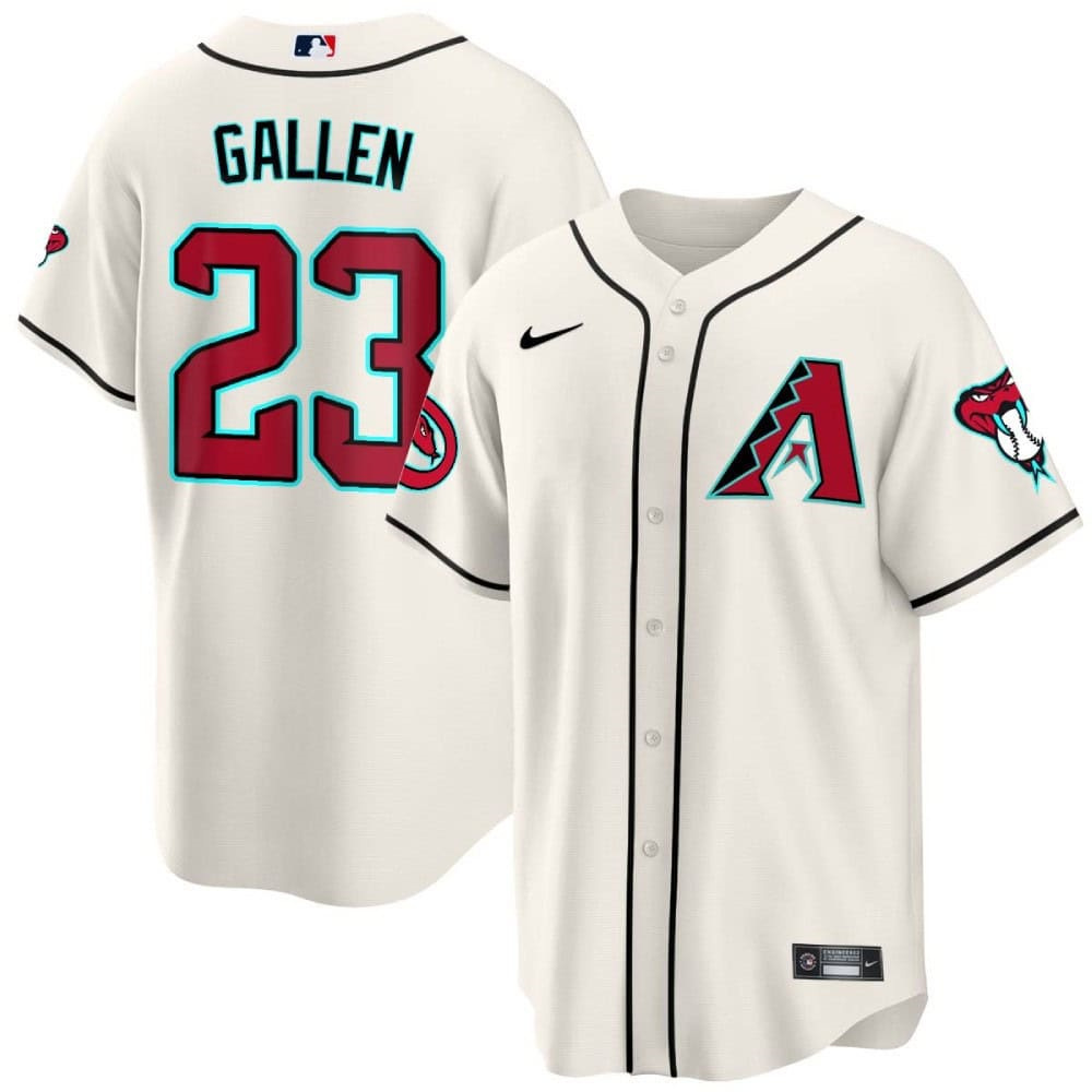 Arizona Diamondbacks 2024 Cool Base  baseball Jersey – All Stitched  White #23 Zac Gallen