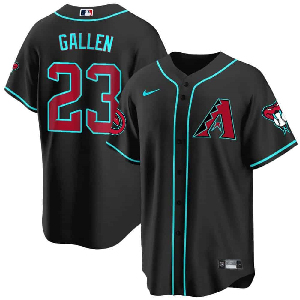 Arizona Diamondbacks 2024 Cool Base  baseball Jersey – All Stitched Black Alternate #23 Zac Gallen