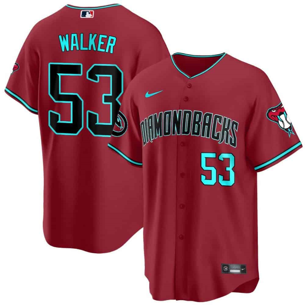 Arizona Diamondbacks 2024 Cool Base  baseball Jersey – All Stitched Red Alternate #53 Christian Walker