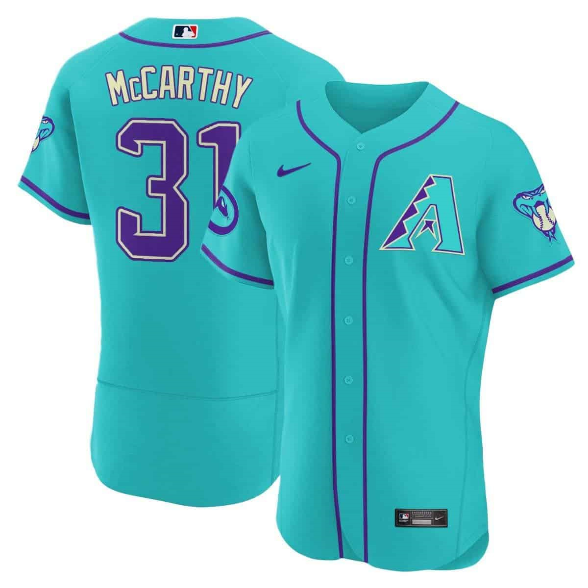 Arizona Diamondbacks 2024 Flex Base baseball  Jersey – All Stitched #31 Jake Mccarthy