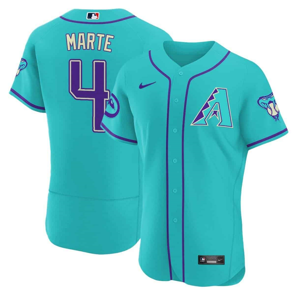 Arizona Diamondbacks 2024 Flex Base baseball  Jersey – All Stitched #4 Ketel Marte