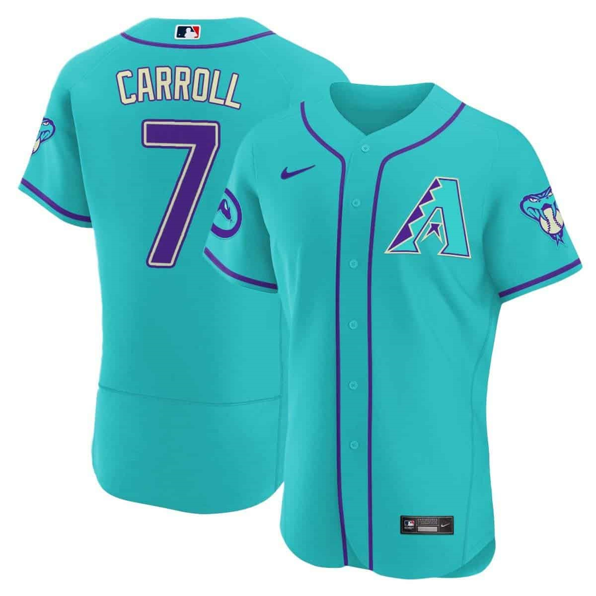 Arizona Diamondbacks 2024 Flex Base baseball  Jersey – All Stitched #7 Corbin Carroll