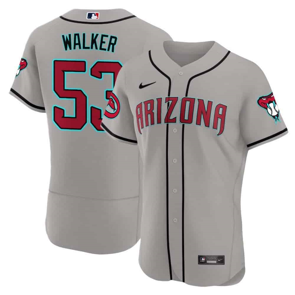 Arizona Diamondbacks 2024 Flex Base baseball  Jersey – All Stitched  Gray Road #53 Christian Walker