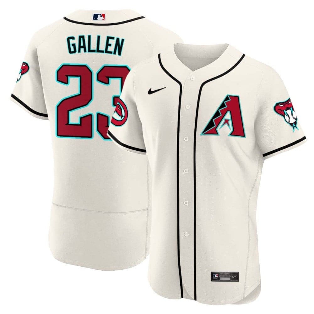 Arizona Diamondbacks 2024 Flex Base baseball  Jersey – All Stitched  White #23 Zac Gallen