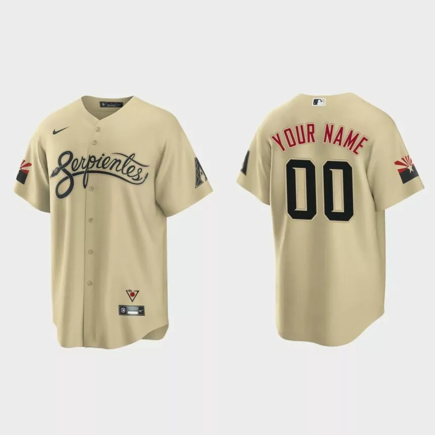 Arizona Diamondbacks Custom 2021 City Connect Replica Jersey – Gold.jpg