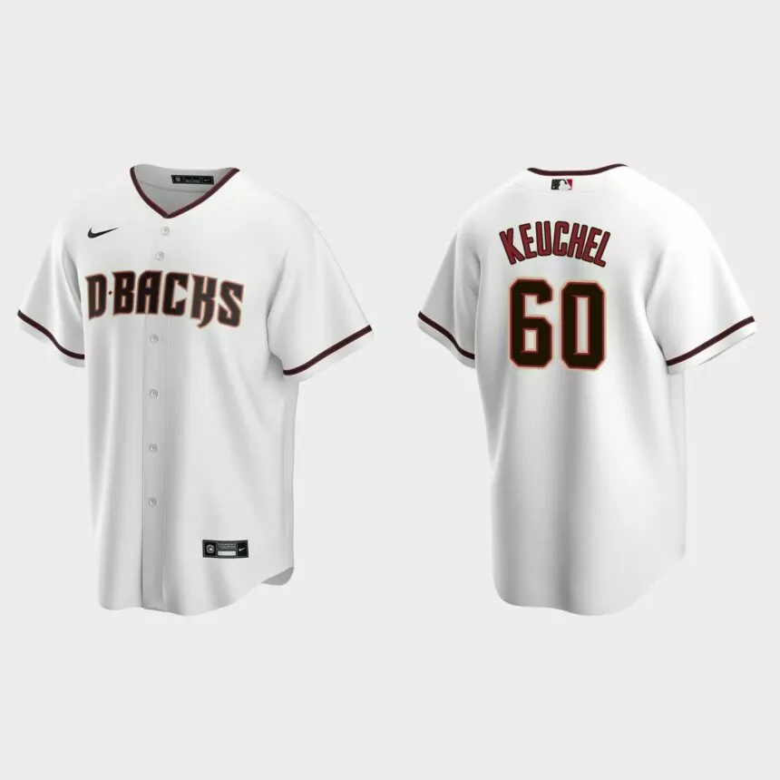 Arizona Diamondbacks Dallas Keuchel Replica Home Jersey – White.jpg