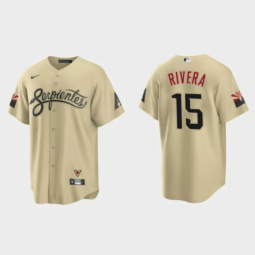 Arizona Diamondbacks Emmanuel Rivera City Connect Replica Jersey – Gold.jpg