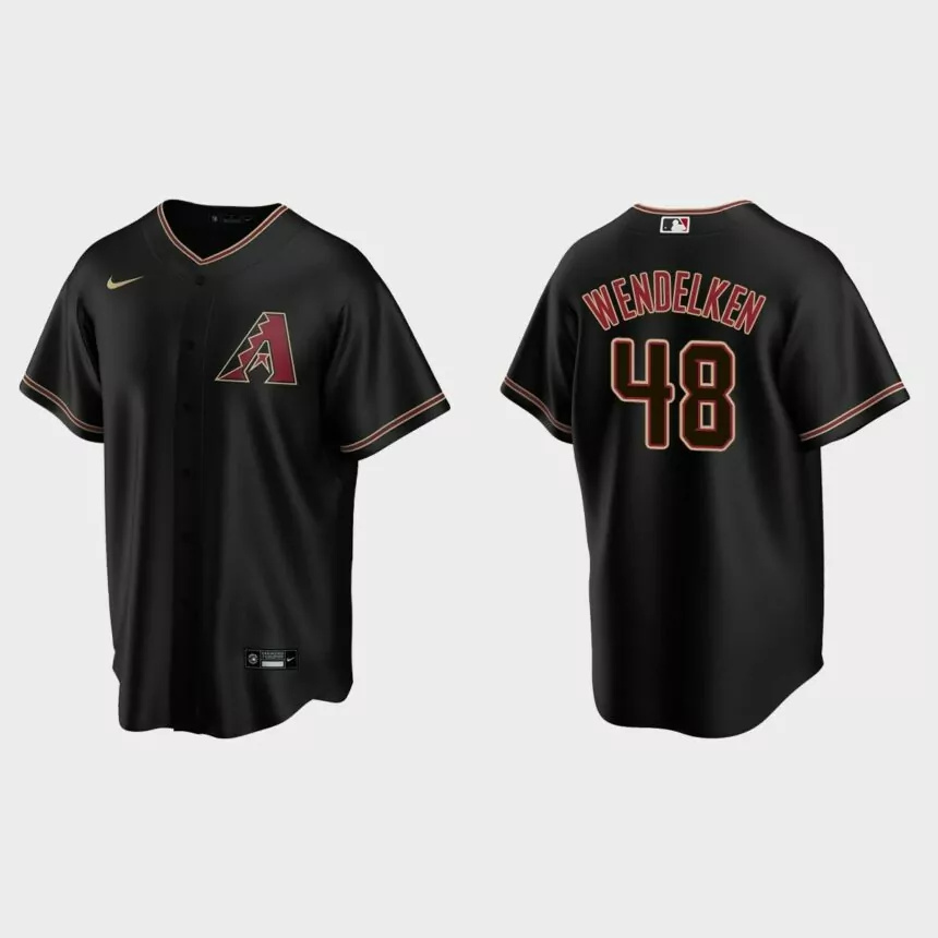 Arizona Diamondbacks J.B. Wendelken Replica Alternate Jersey – Black.jpg