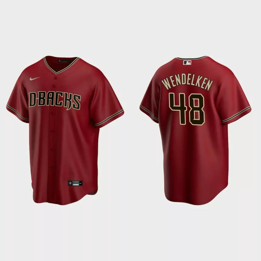 Arizona Diamondbacks J.B. Wendelken Replica Alternate Jersey – Red.jpg