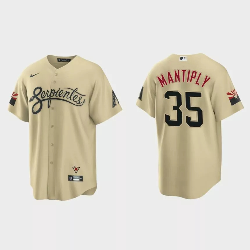 Arizona Diamondbacks Joe Mantiply City Connect Replica Jersey – Gold.jpg
