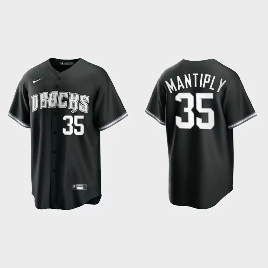 Arizona Diamondbacks Joe Mantiply Replica Official Jersey – Black White.jpg