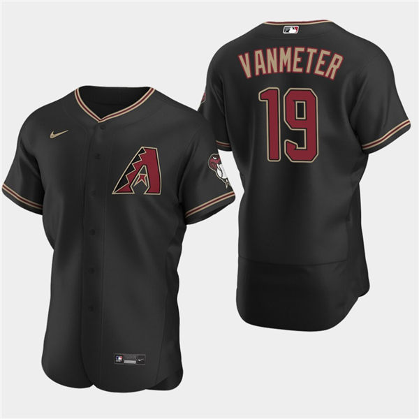 Arizona Diamondbacks Josh VanMeter #19 Authentic Alternate Black Jersey Men's