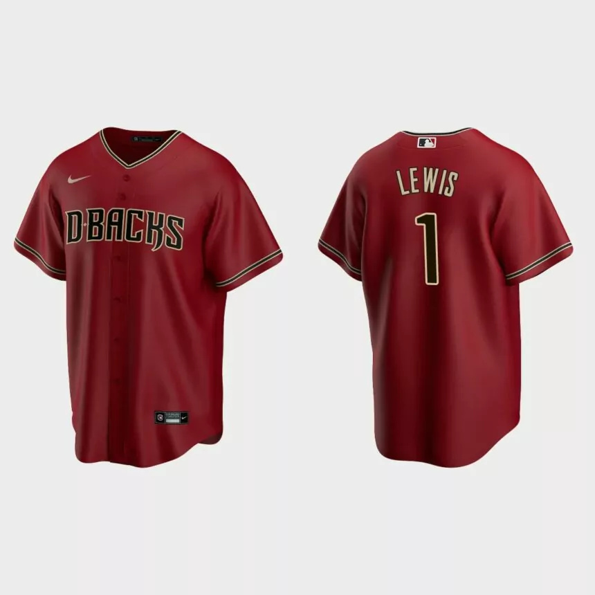 Arizona Diamondbacks Kyle Lewis Replica Alternate Jersey – Red.jpg