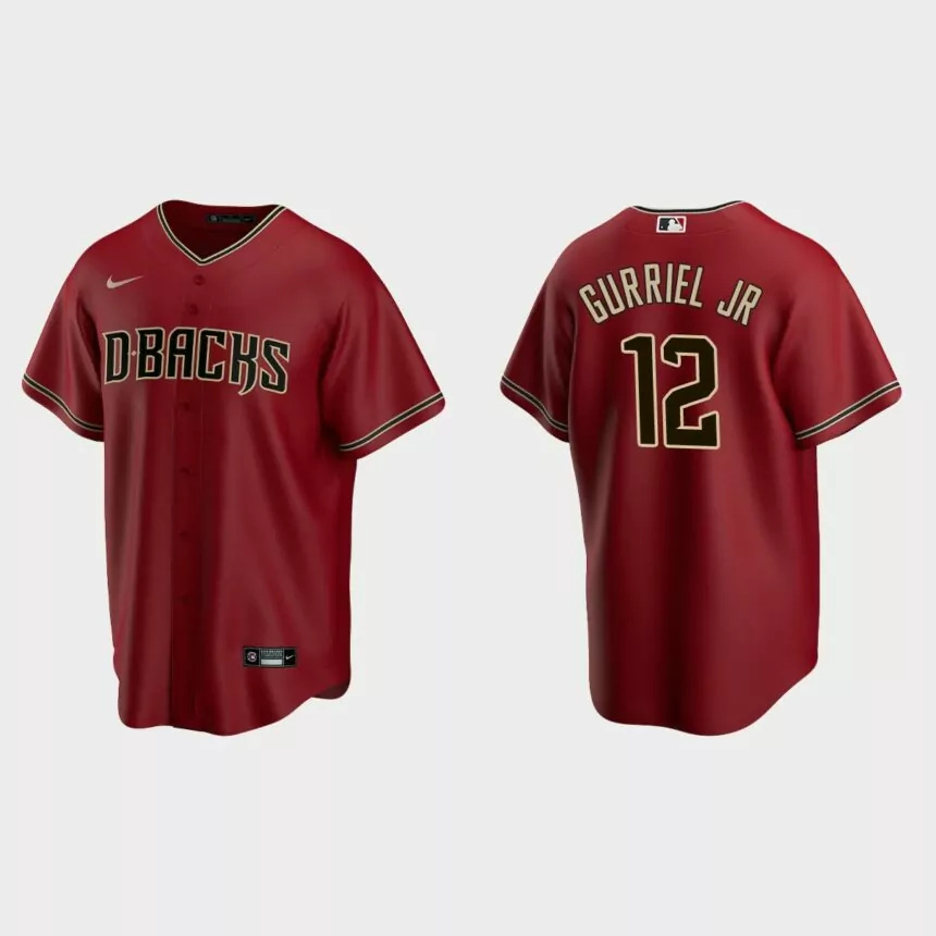 Arizona Diamondbacks Lourdes Gurriel Jr. Replica Alternate Jersey – Red.jpg