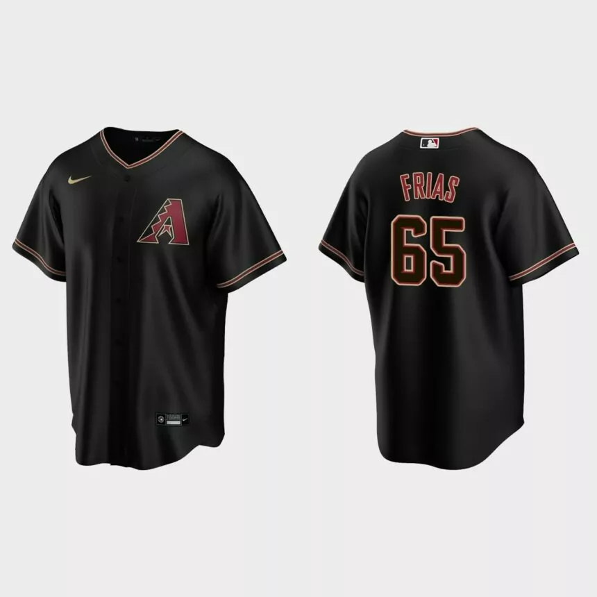 Arizona Diamondbacks Luis Frias Replica Alternate Jersey – Black.jpg