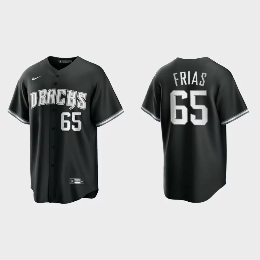 Arizona Diamondbacks Luis Frias Replica Official Jersey – Black White.jpg