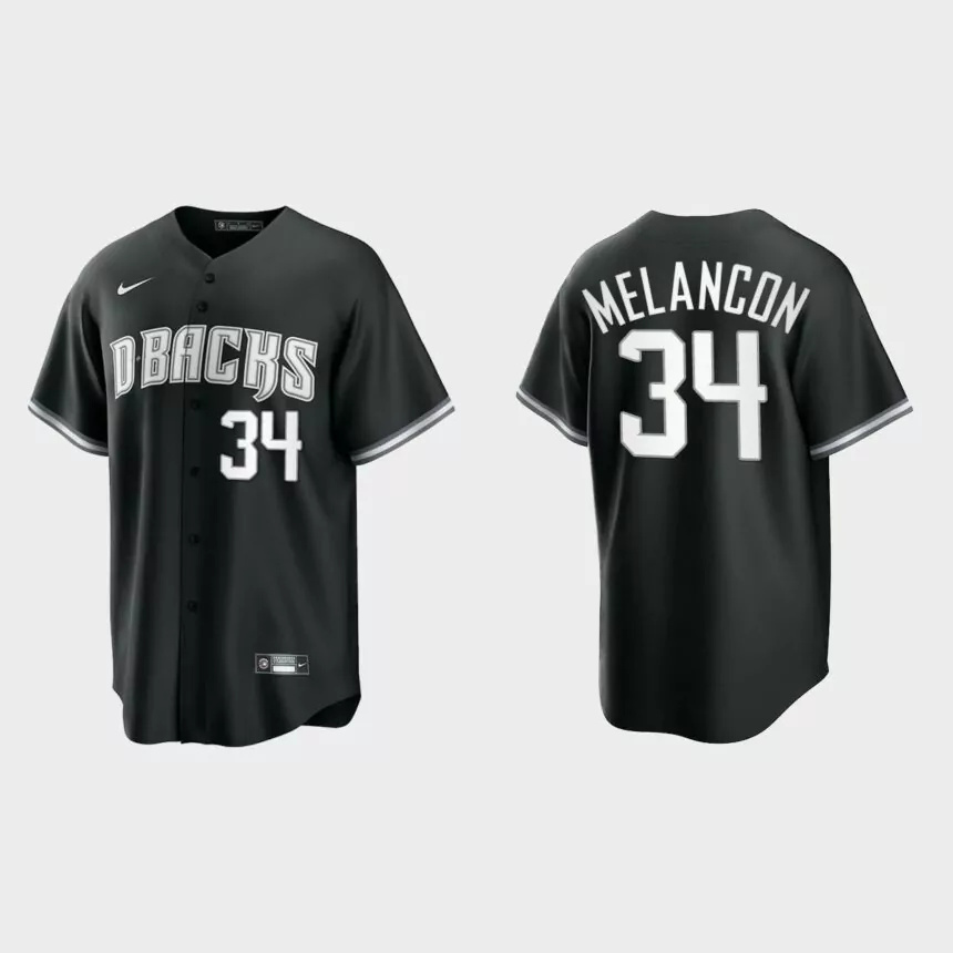 Arizona Diamondbacks Mark Melancon Replica Official Jersey – Black White.jpg