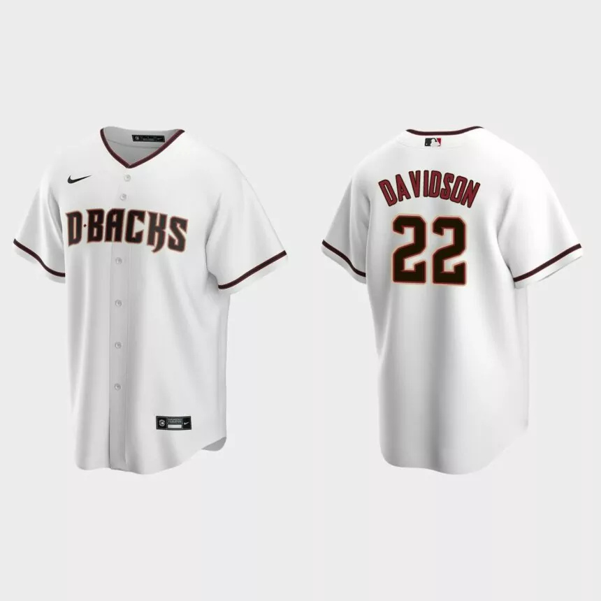 Arizona Diamondbacks Matt Davidson Replica Home Jersey – White.jpg