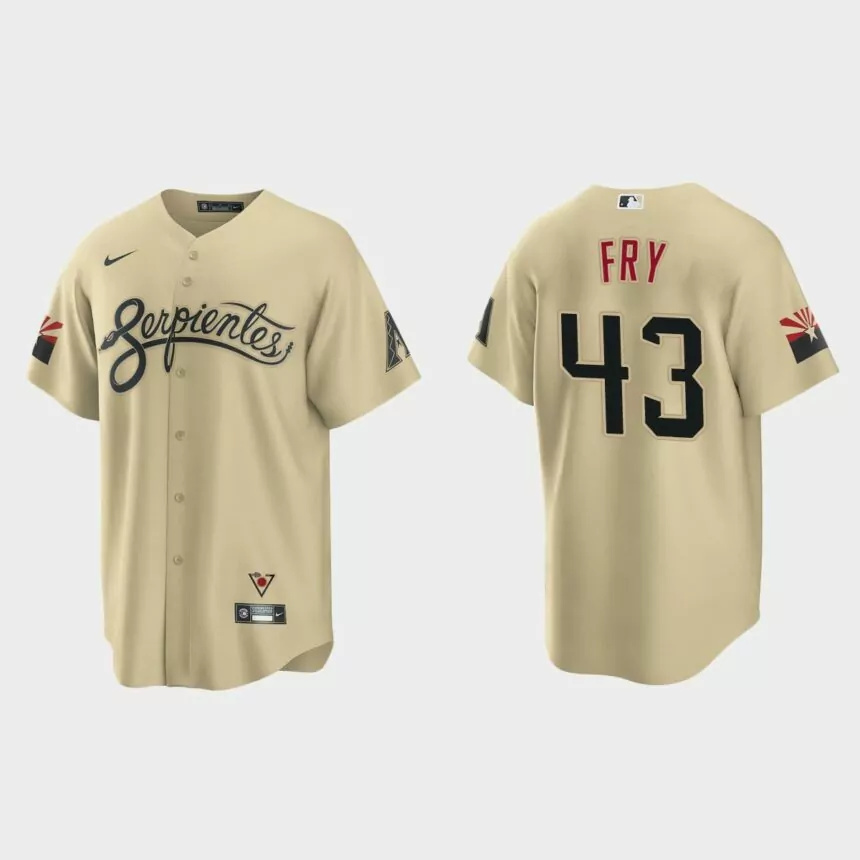 Arizona Diamondbacks Paul Fry City Connect Replica Jersey – Gold.jpg