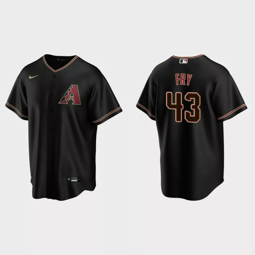 Arizona Diamondbacks Paul Fry Replica Alternate Jersey – Black.jpg