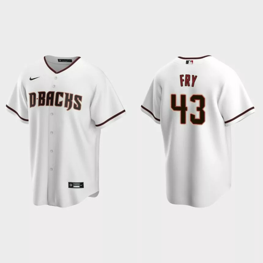Arizona Diamondbacks Paul Fry Replica Home Jersey – White.jpg